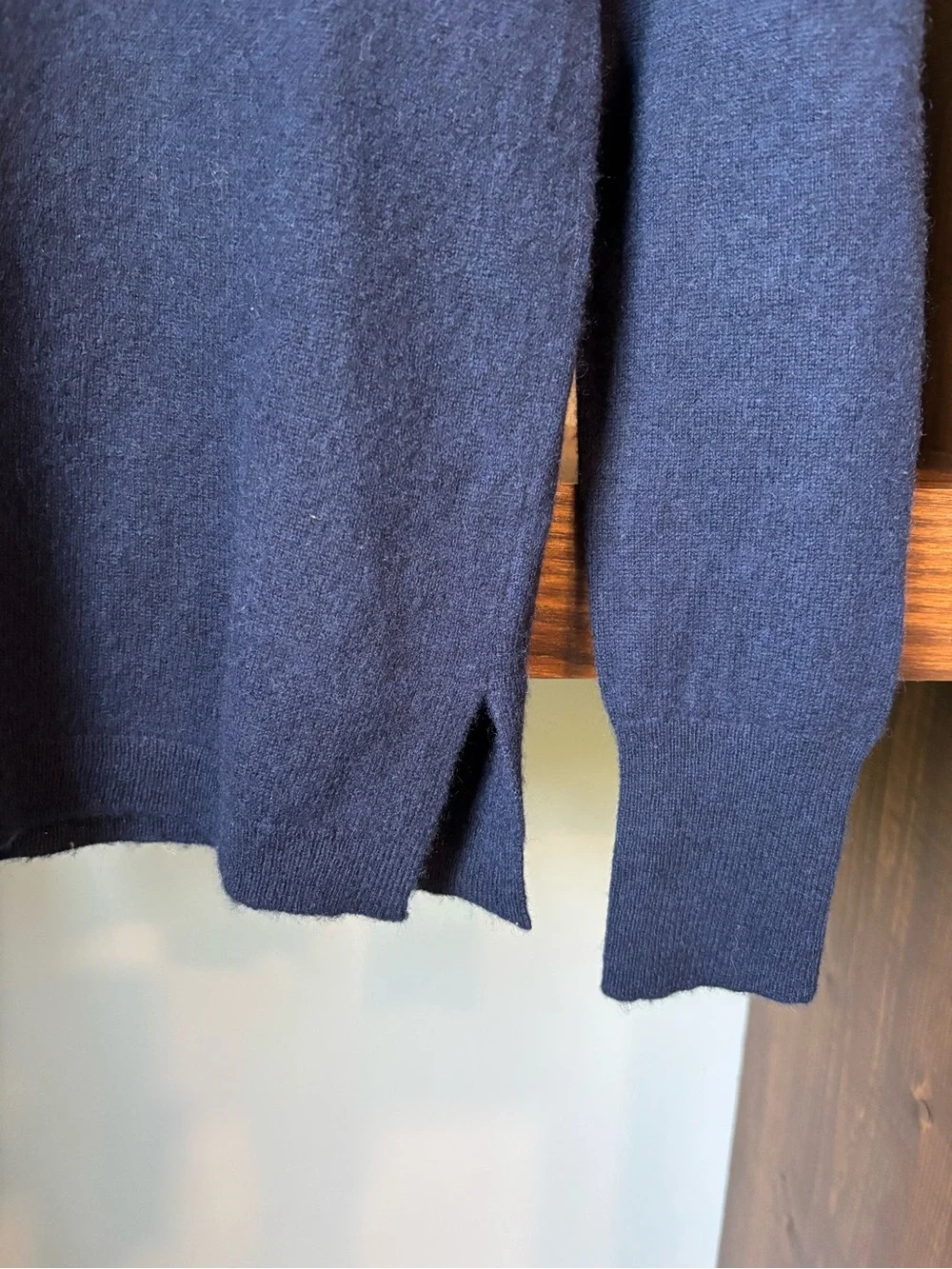 J. Crew Women's Navy Cashmere Crewneck Sweater